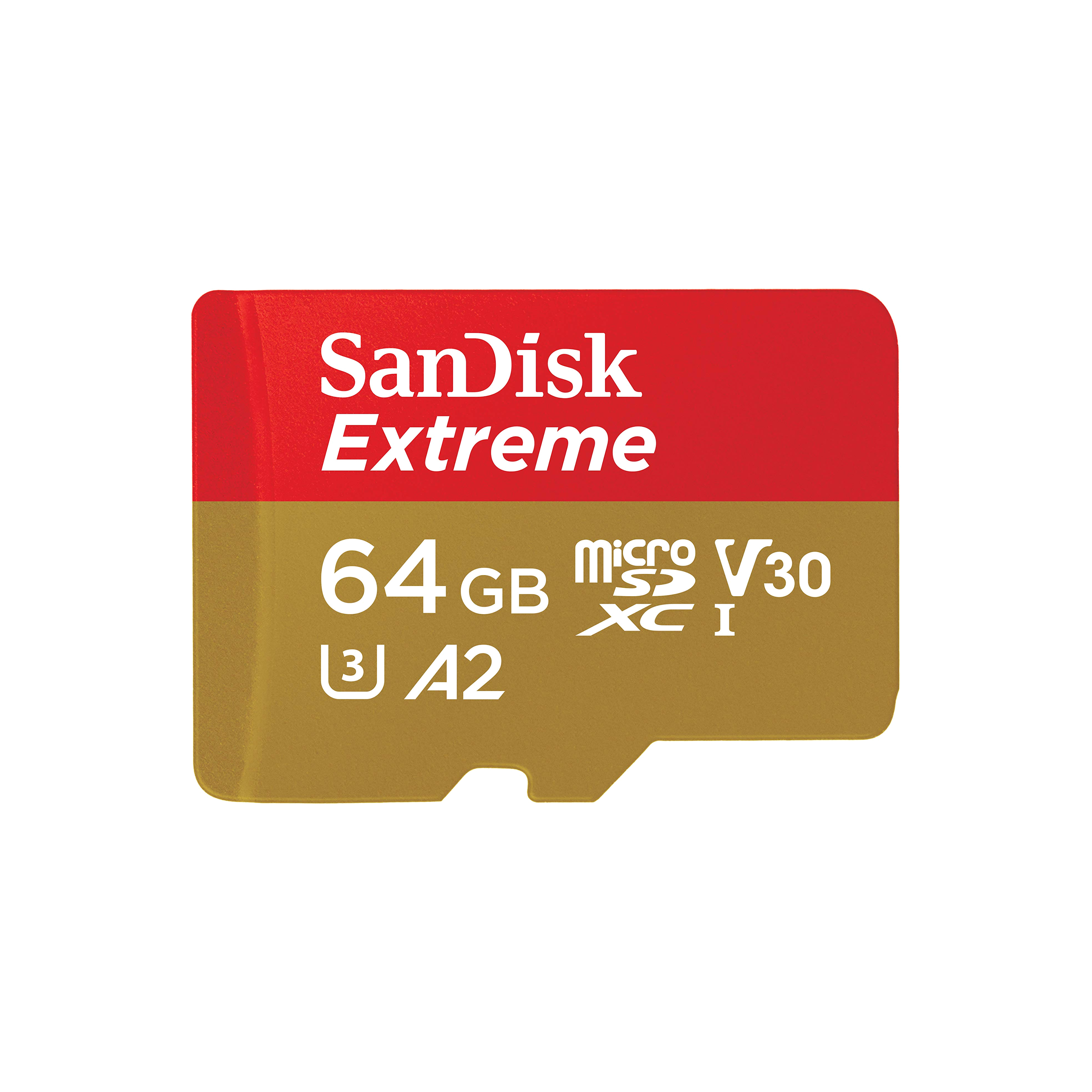 SanDisk Extreme Plus Micro-SD - 64GB 160MB/s U3