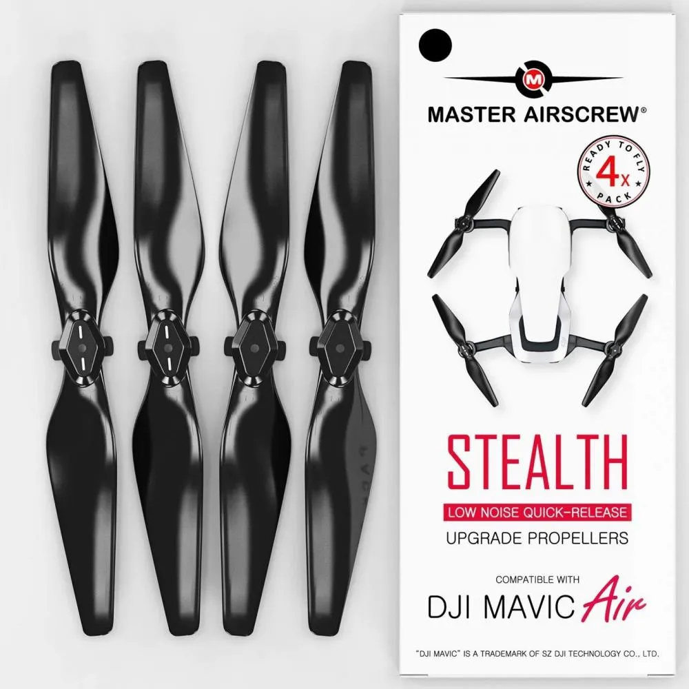 Master AirScrew Mavic Air - Propellrar (svarta, 4-pack)
