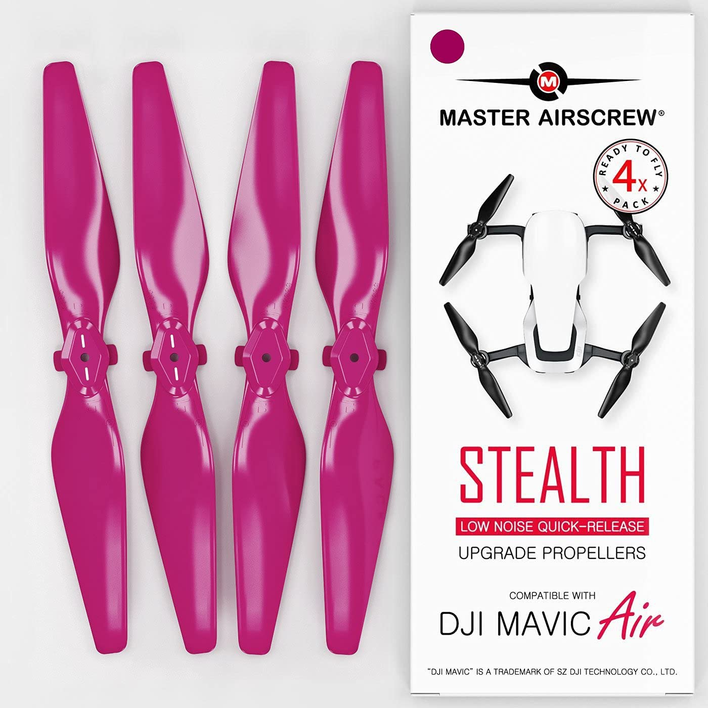 Master AirScrew Mavic Air - Propellrar (magenta, 4-pack)