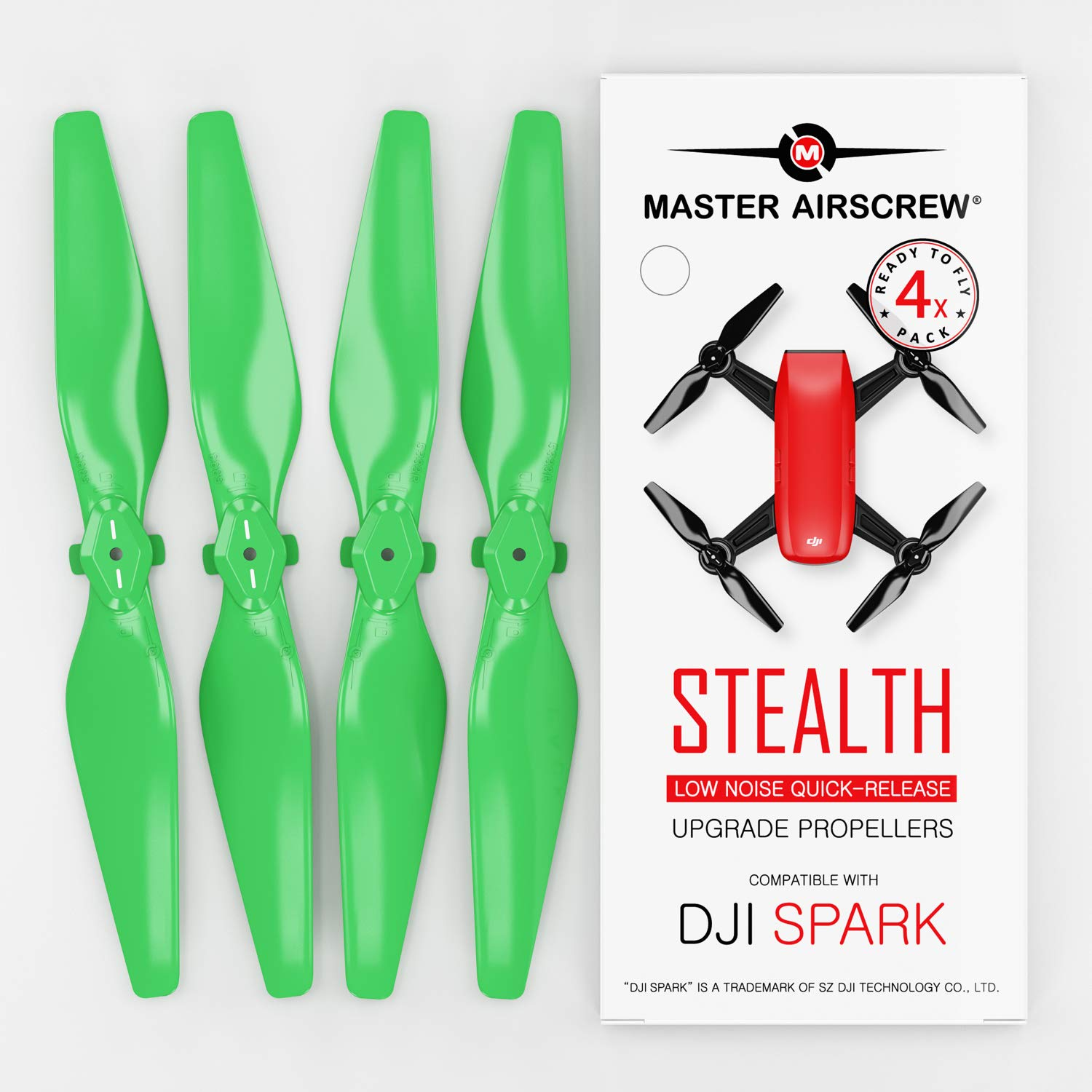 Master AirScrew Spark - Propellrar (gröna, 4-pack)