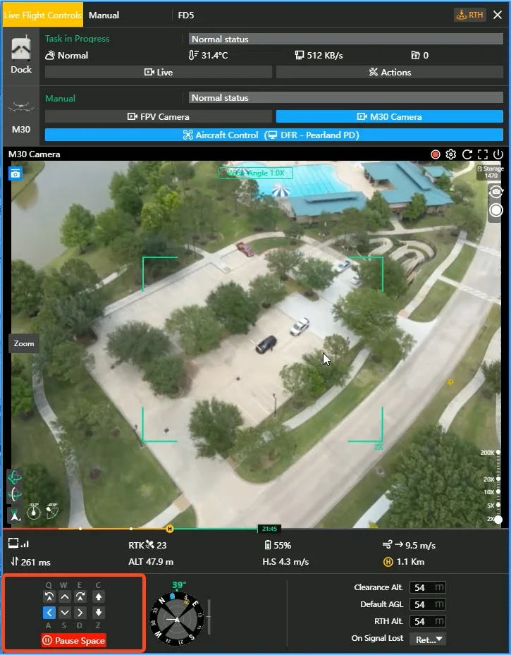 DJI Dock Live Controls Overview
