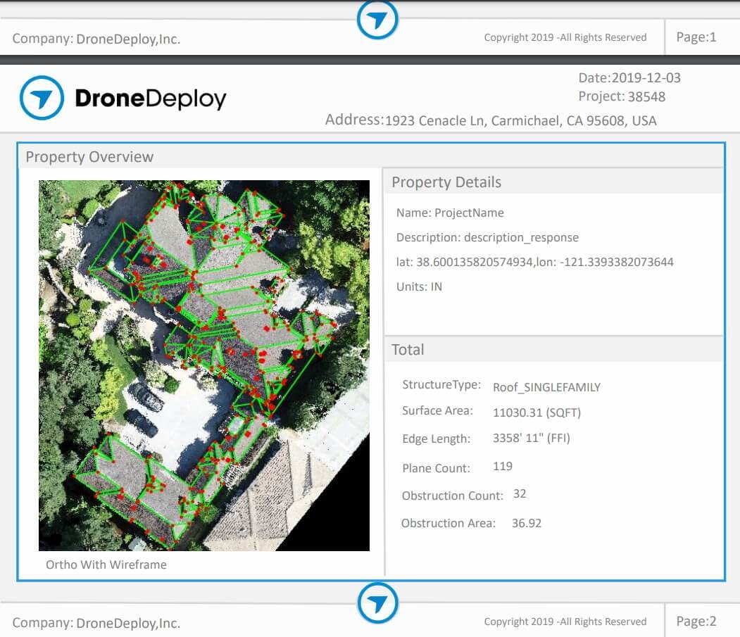 Drönare inspektion DroneDeploy