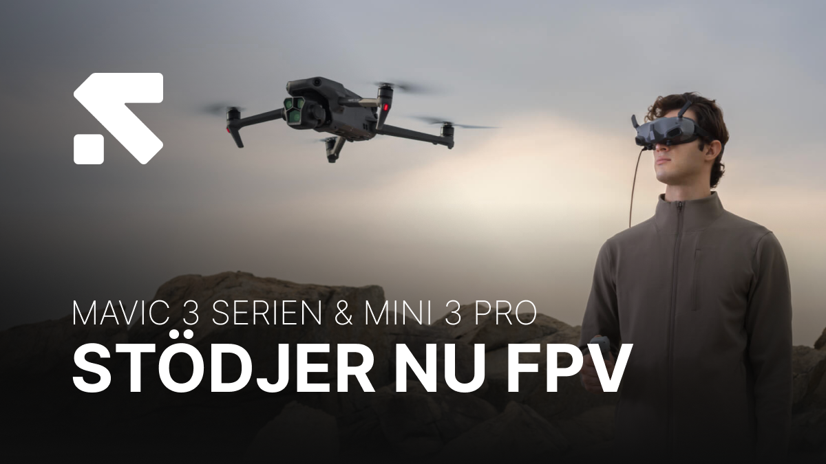 DJI Mavic 3-serien och Mini 3 Pro stödjer nu FPV